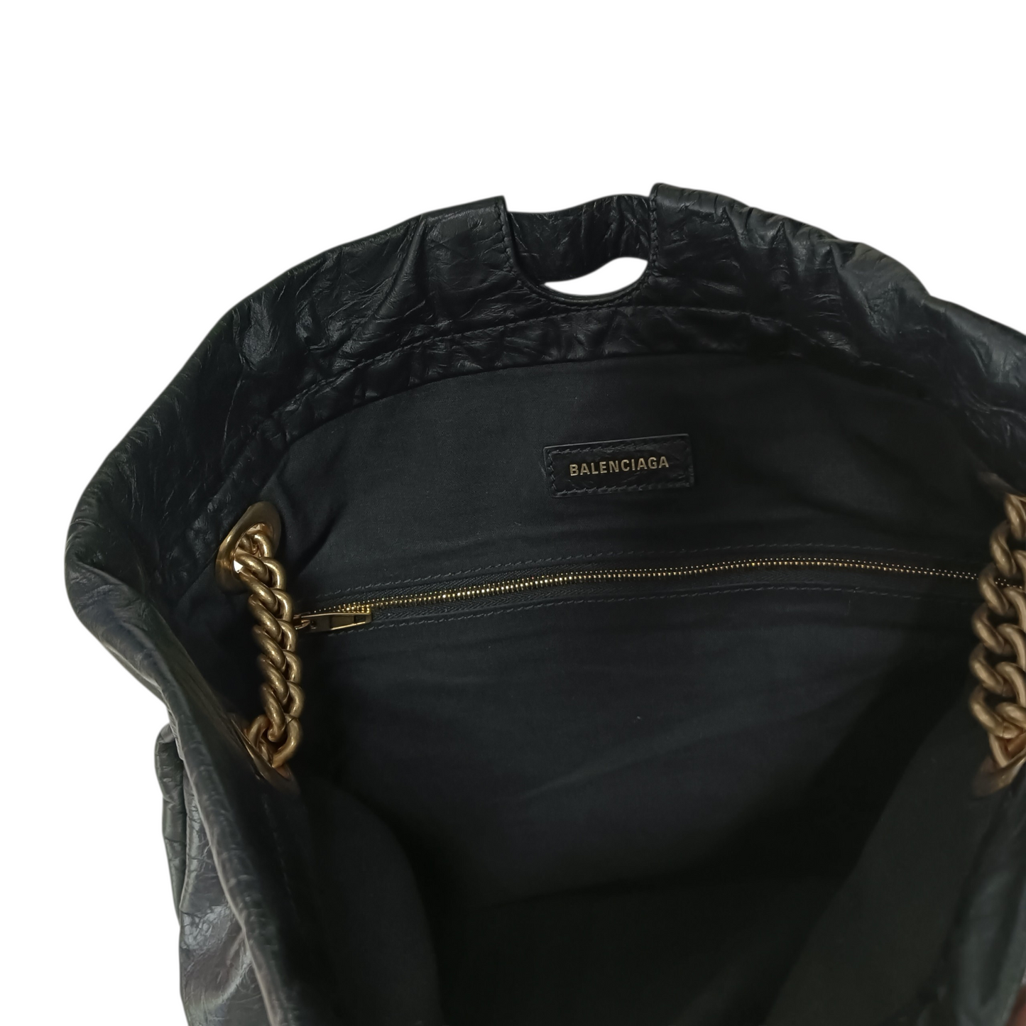 BALENCIAGA Chain Tote Bag 742941 Black
