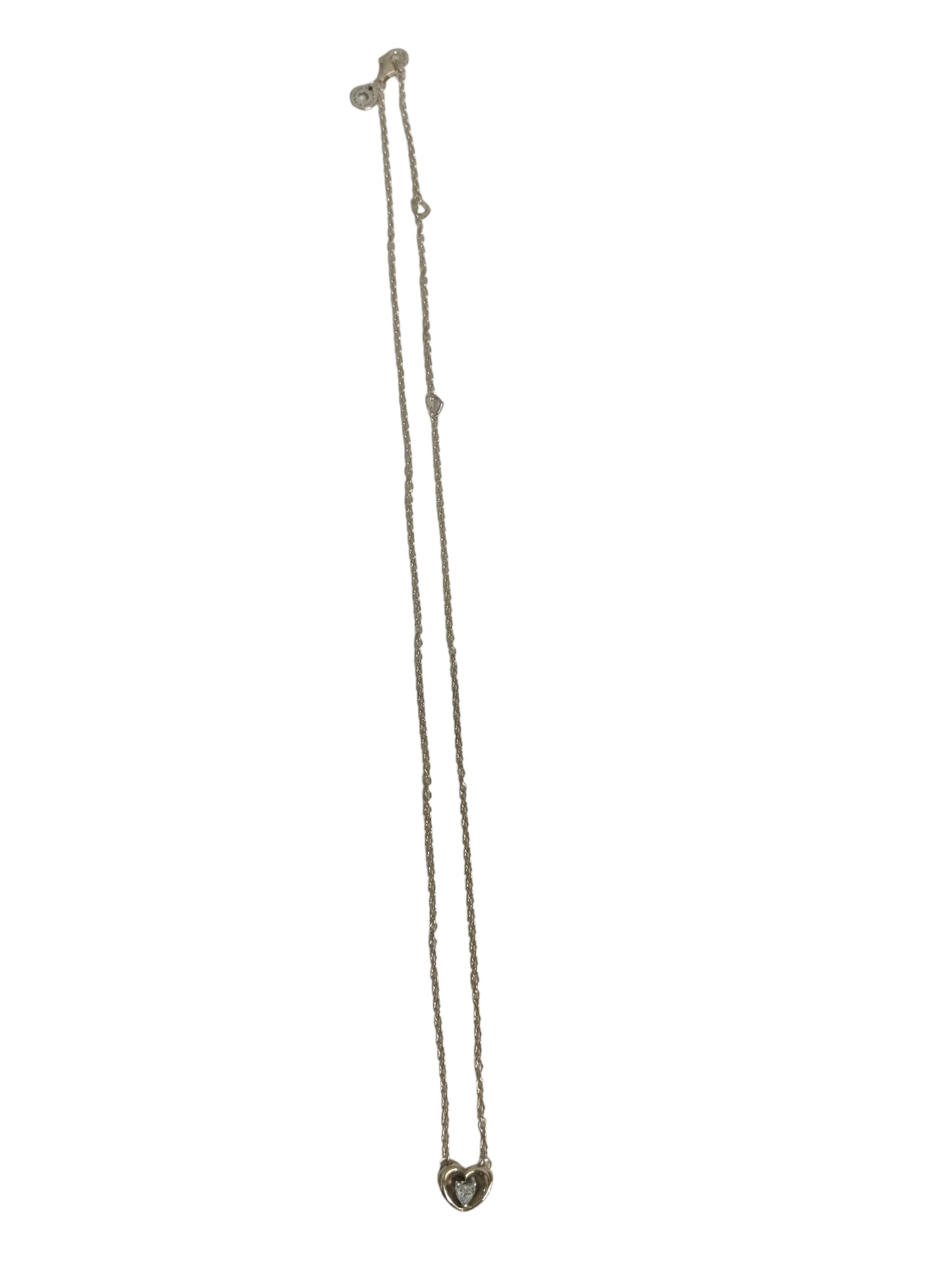 PANDORA NECKLACE & EARRING SILVER MOMENT HART RANK(A)