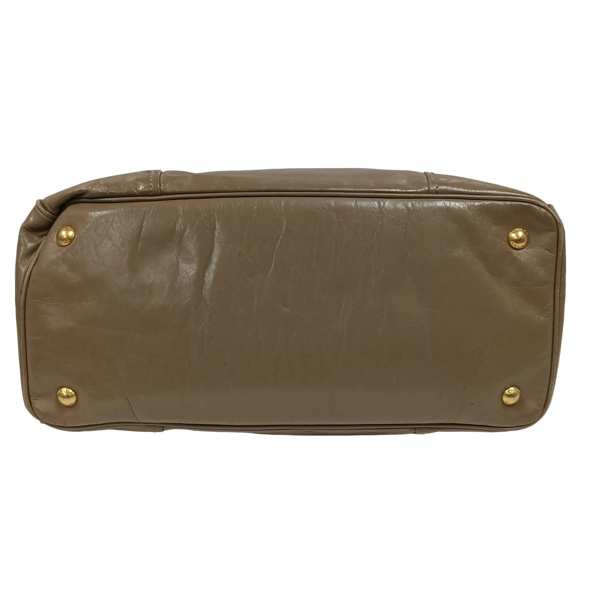 2WAY Bag PRADA VITELLO SHINE BN2533 Beige **Scratch