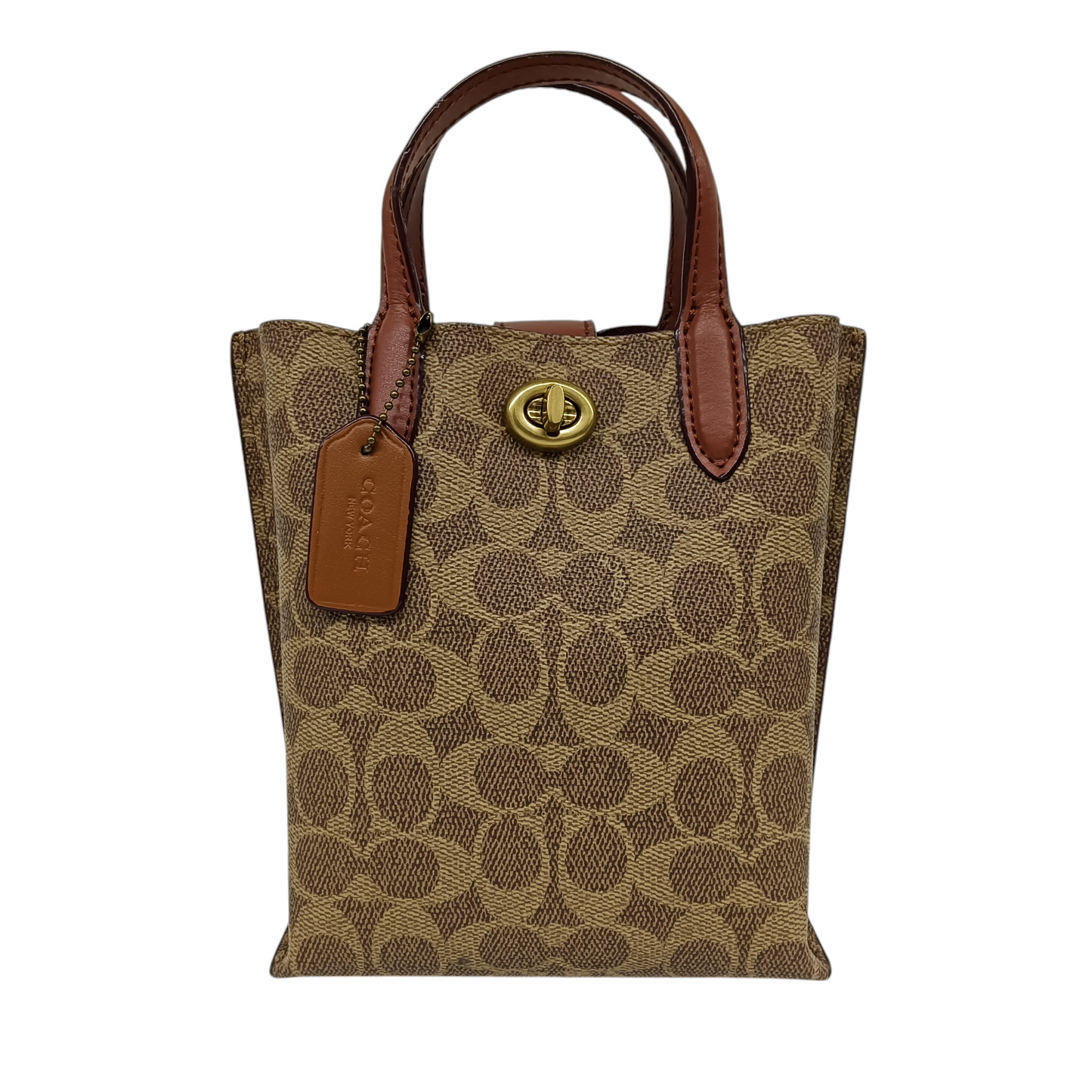 COACH 2WAY Bag CS2358 Rank B Brown Scratch