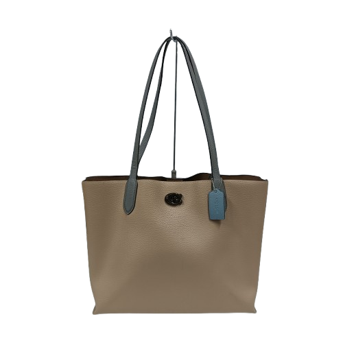 COACH Shoulder Bag C0691 Brown/Gray **Stain/Damage