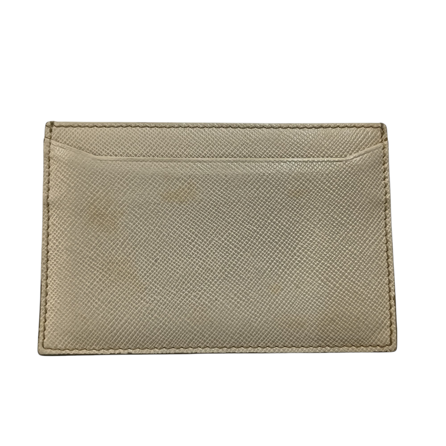 PRADA Card Case Rank (C) Ivory *Stain 181