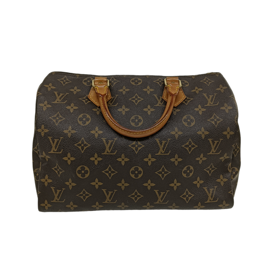 LOUIS VUITTON Handbag Monogram M41526 Brown Damage/Stain AD0040 Speedy 30