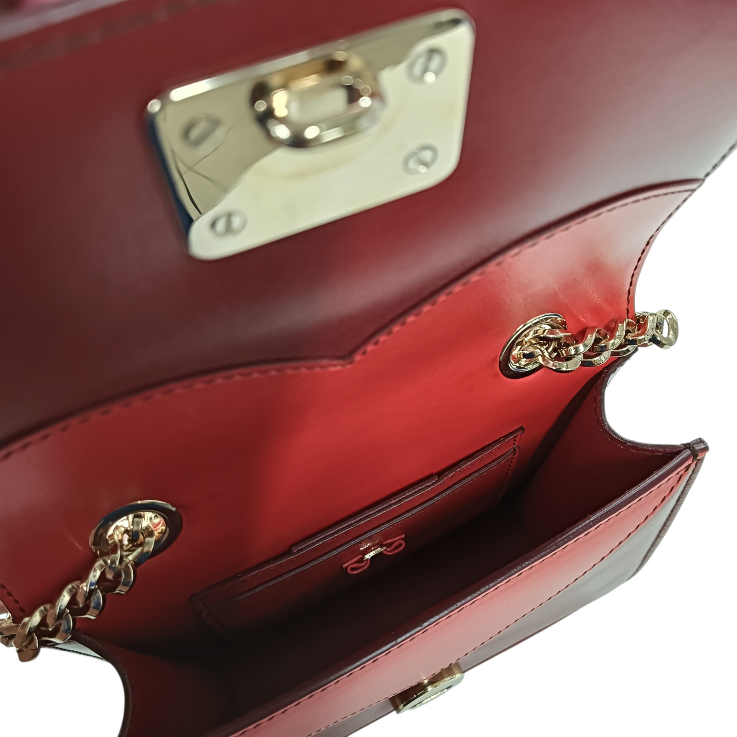Salvatore Ferragamo Shoulder Bag Oversized Vara Now Mini Bag Red And Pink FZ-21 G965