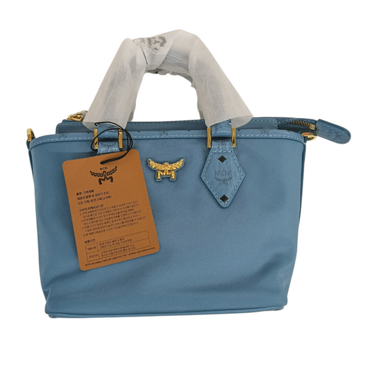 MCM 2WAY BAG MWPFSTA 04E4001 Blue Nylon