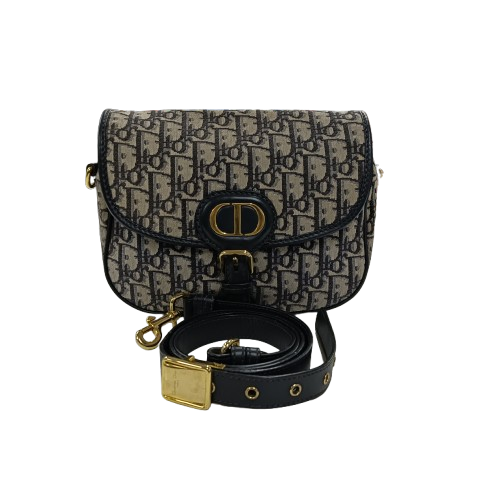 Christian Dior Shoulder Bag  Beige/Navy 01-RU-0230