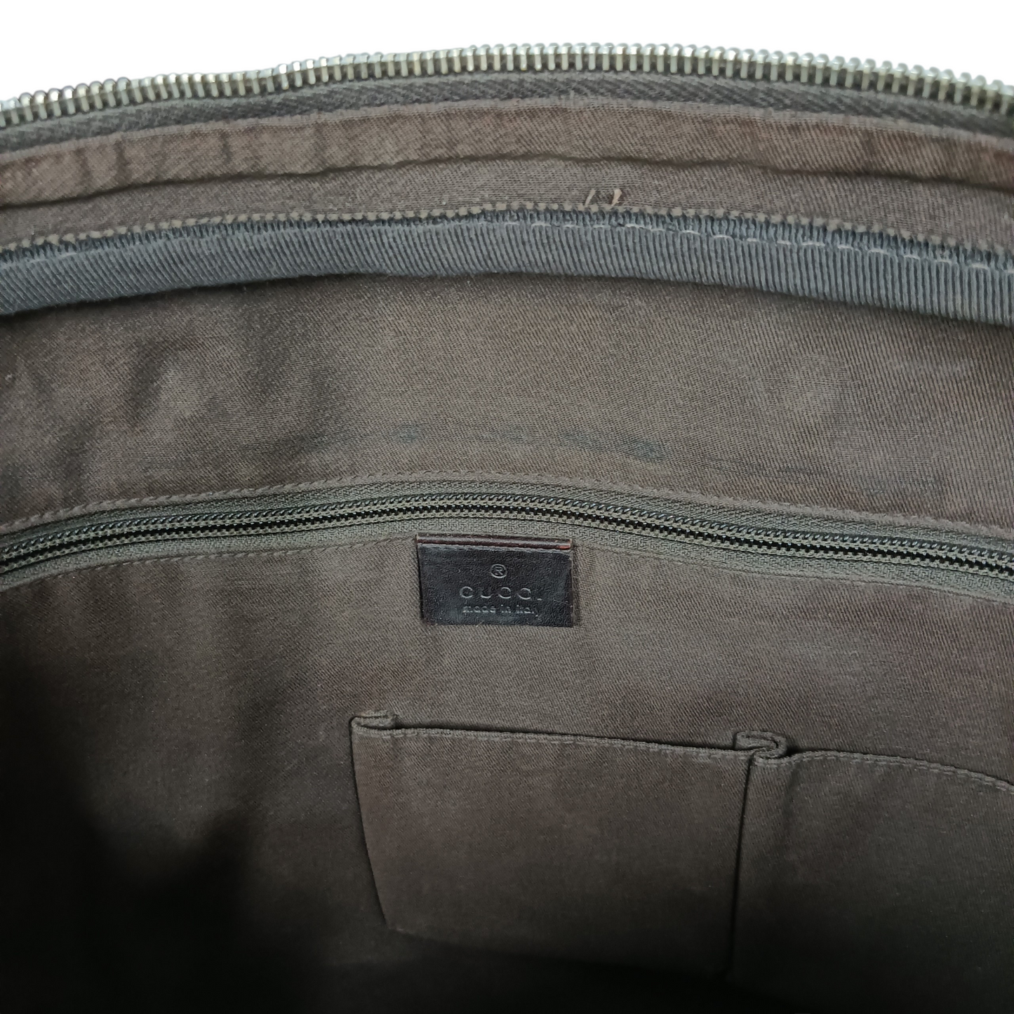GUCCI 2WAY Bag 208483 Gray Scratch