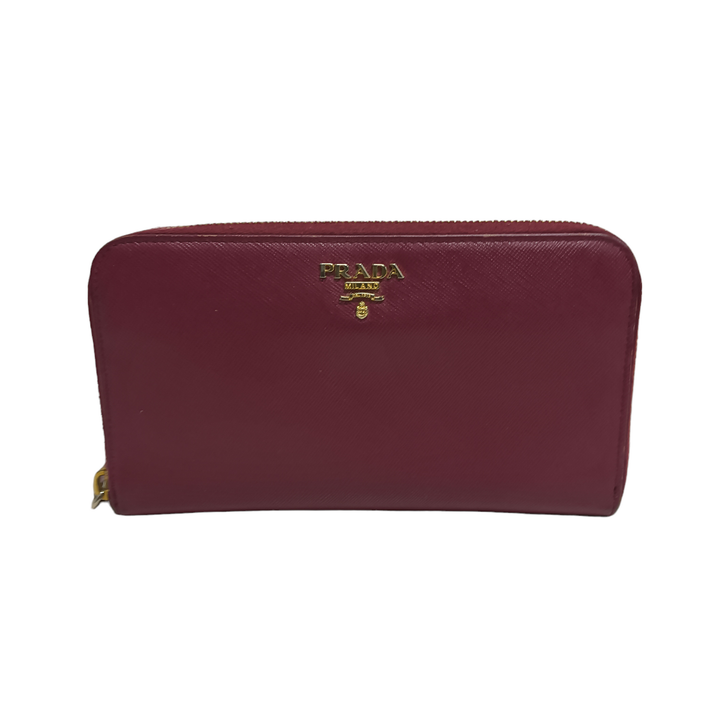 PRADA Long Wallet Saffiano Purple 164