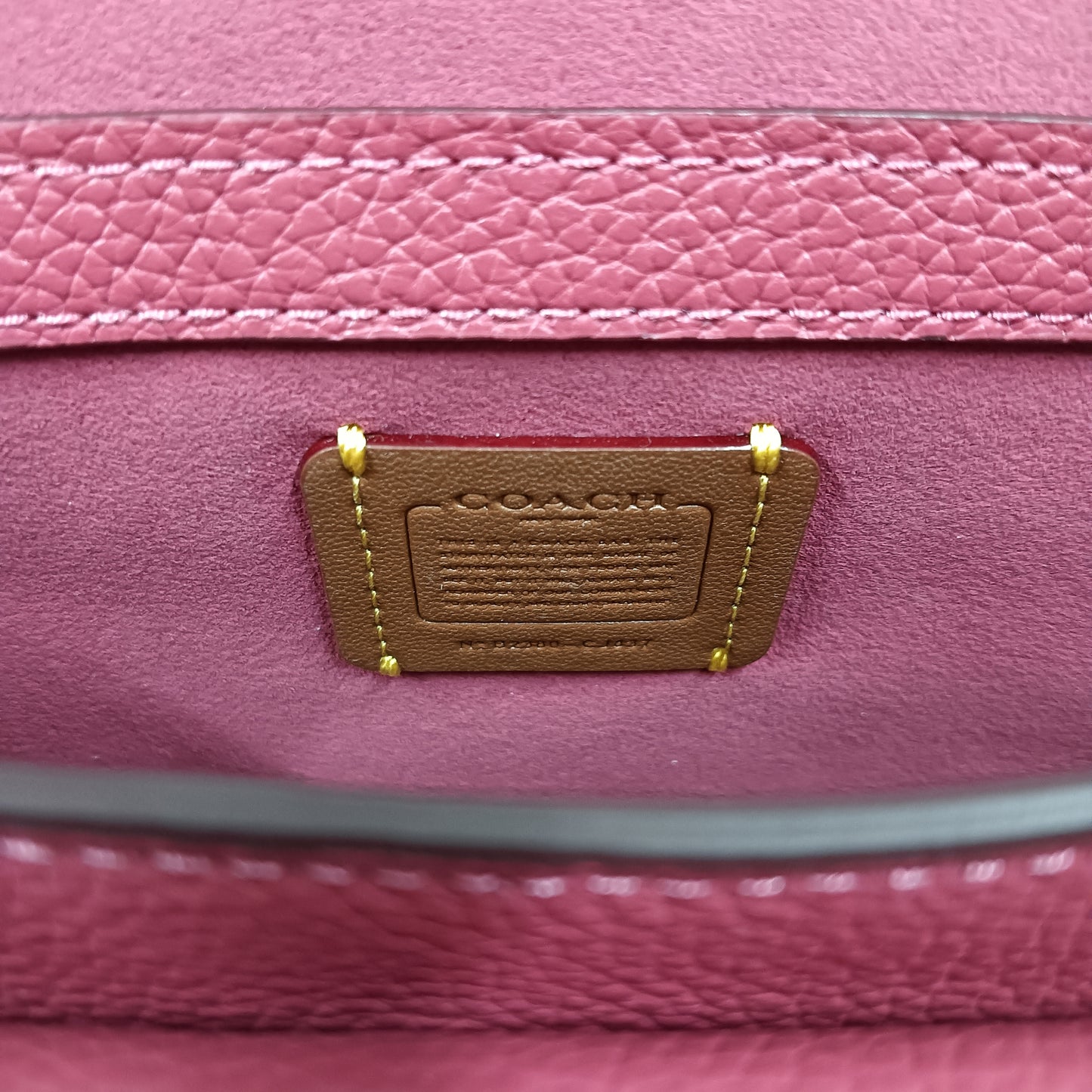 COACH Shoulder Bag CJ837 Pink Tabby