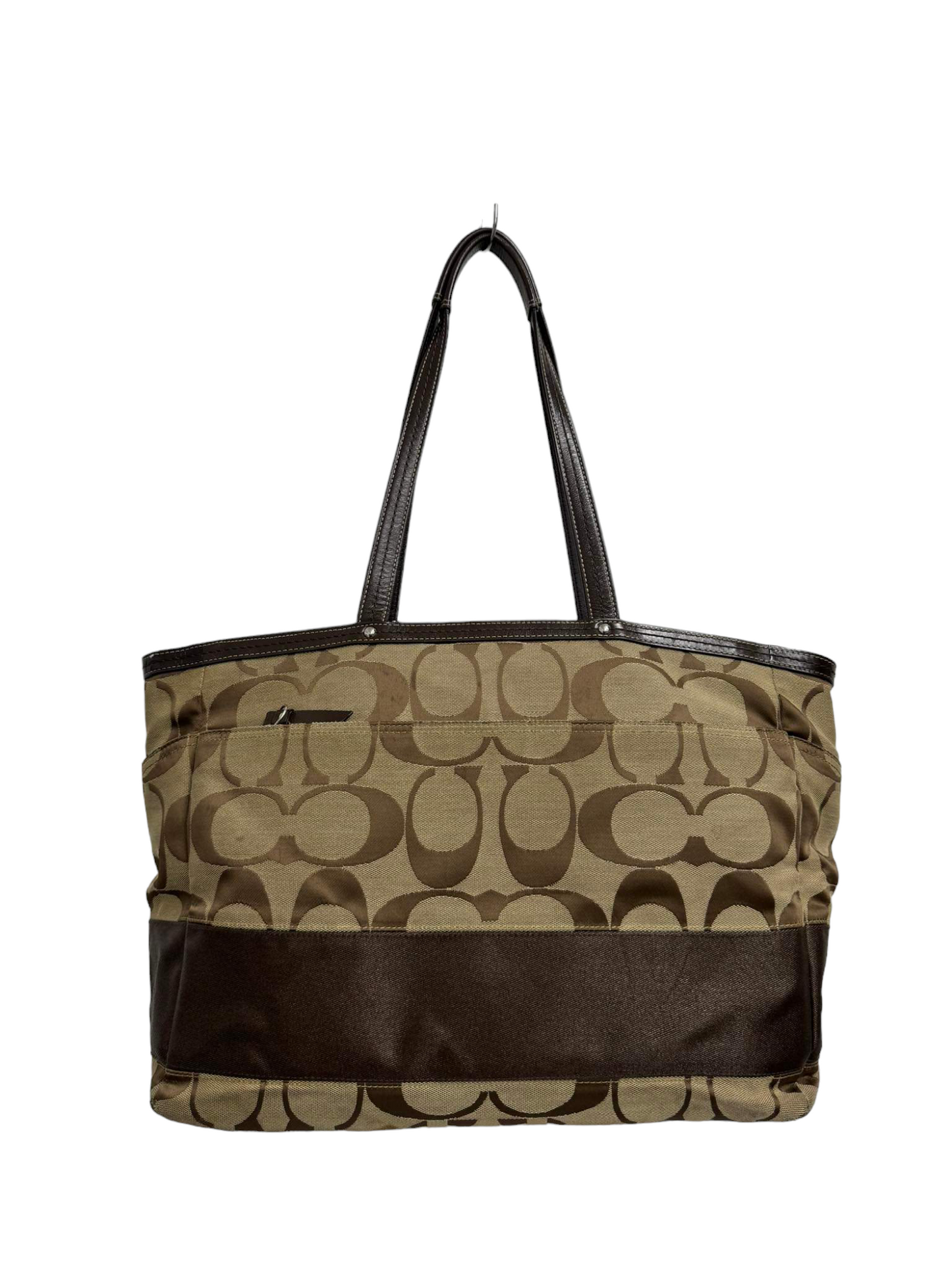 COACH TOTE BAG F13804 BROWN STAIN RANK(B)