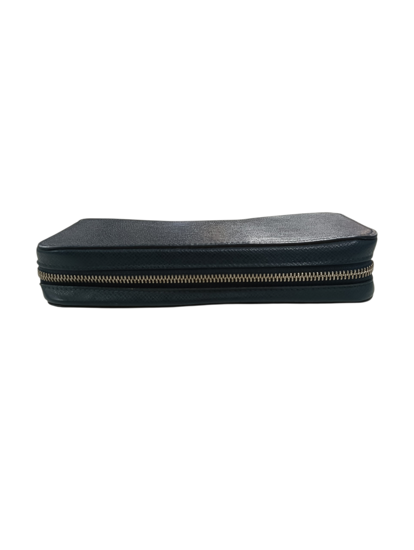 LOUIS VUITTON Long Wallet M42098 Navy Taiga Stain/Scratch CA3146