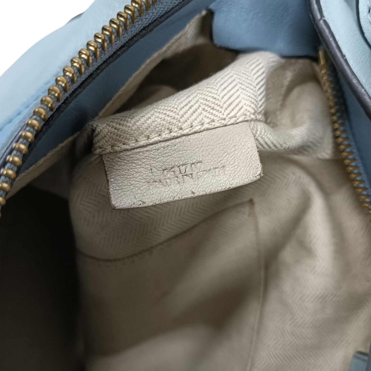 LOEWE 2WAY Bag Sky Blue 06 17 07  Stain/Damage Puzzle Medium