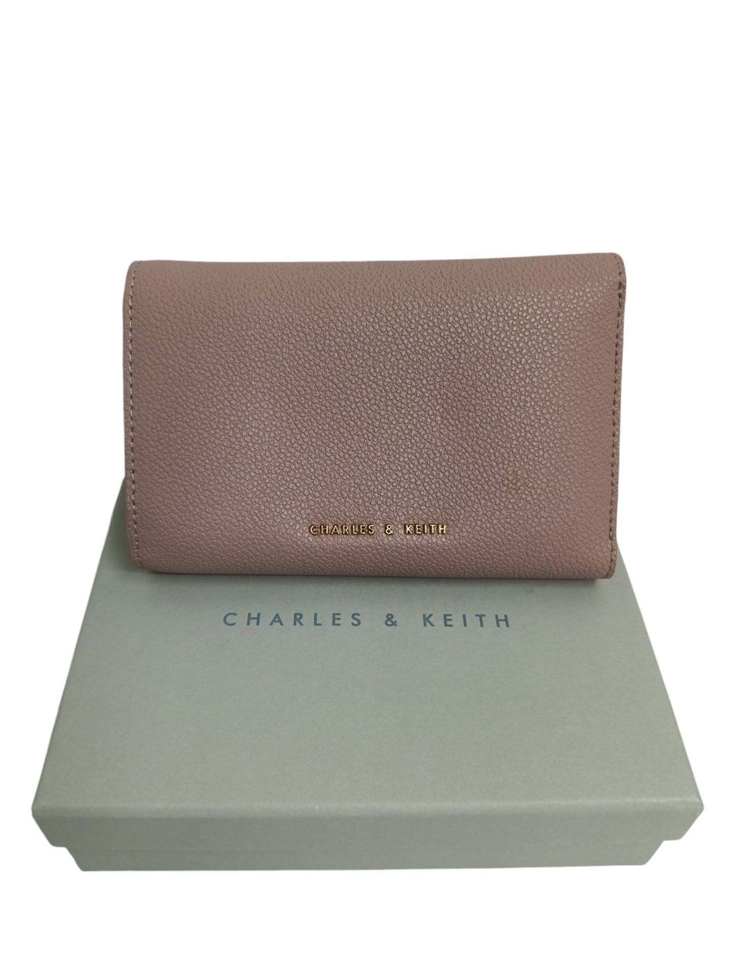 CHARLES & KEITH WALLET PINK/GOLD 10770532 *DAMAGE