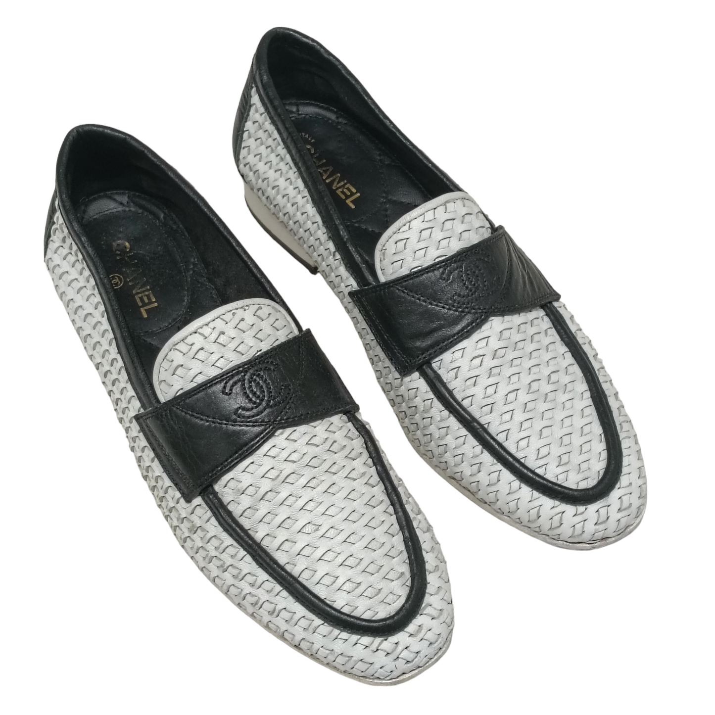 CHANEL Shoes Lady's White/ Black size 35