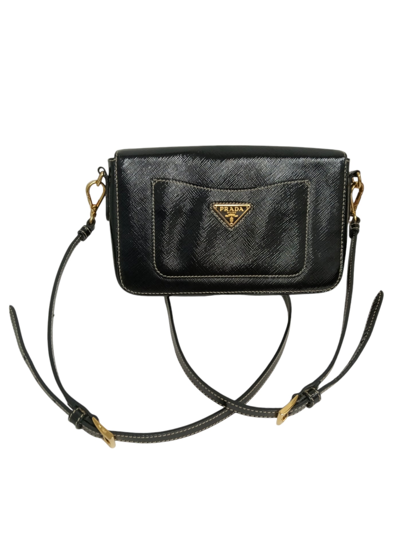 PRADA SHOULDER BAG BLACK 180 BT0829 RANK(B)