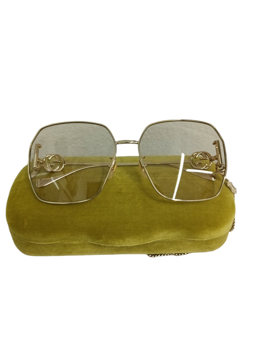 GUCCI SUNGLASSES GOLD GG1207SA