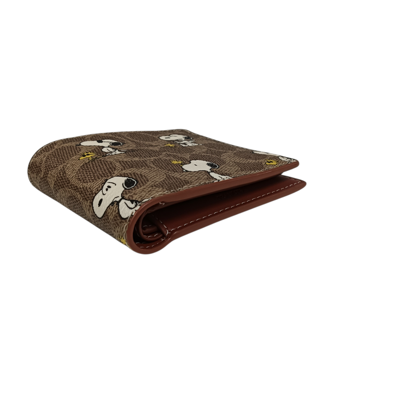 COACH Wallet CBK56 Brown Signature canvas With Snoopy Print