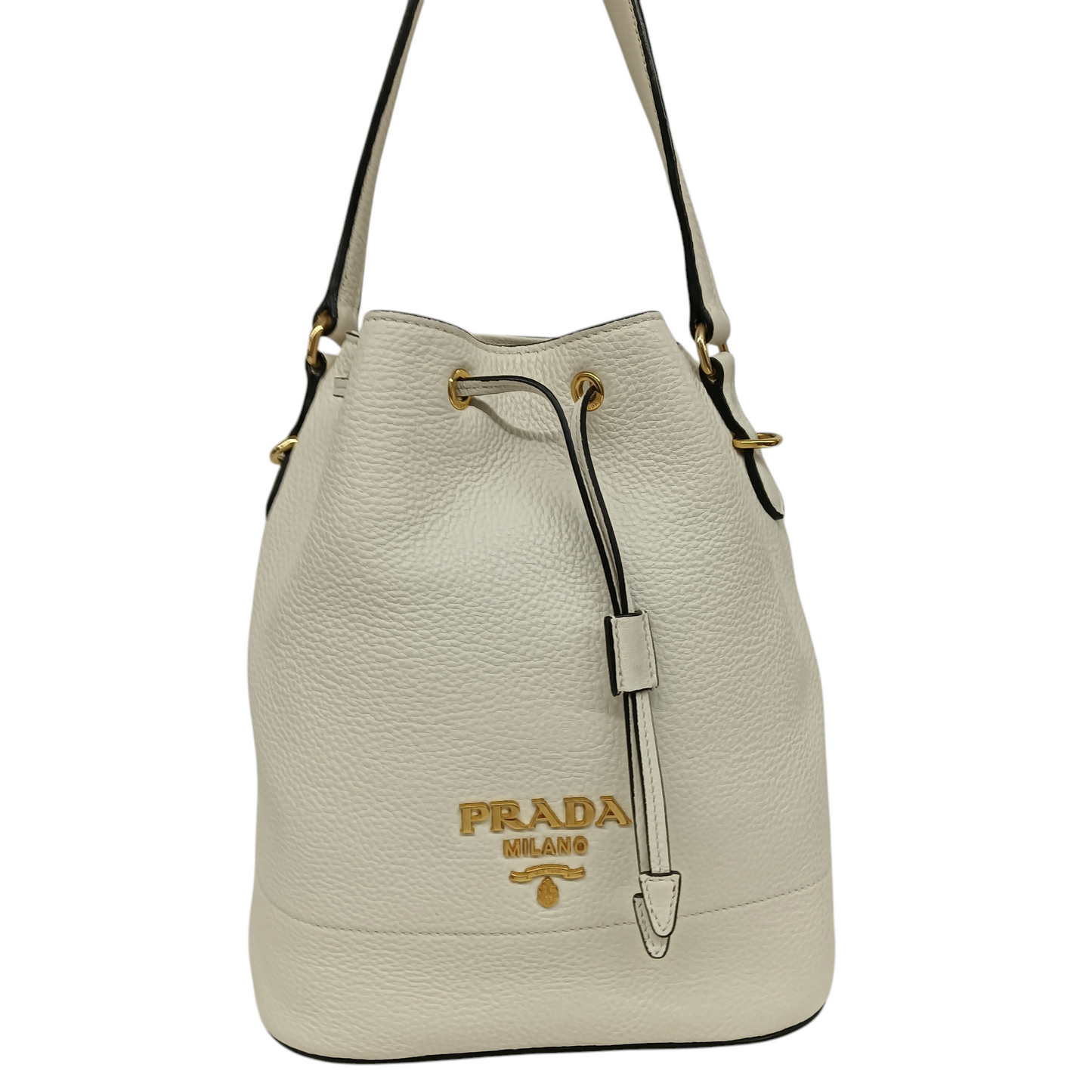 PRADA 3WAY Bag 1BE018 Rank (AB) White 31D With Box