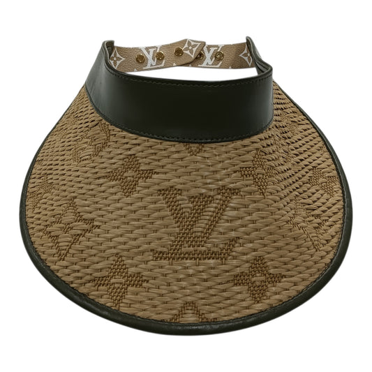 LOUIS VUITTON Strawgram Visor M73354 Brown CX0198