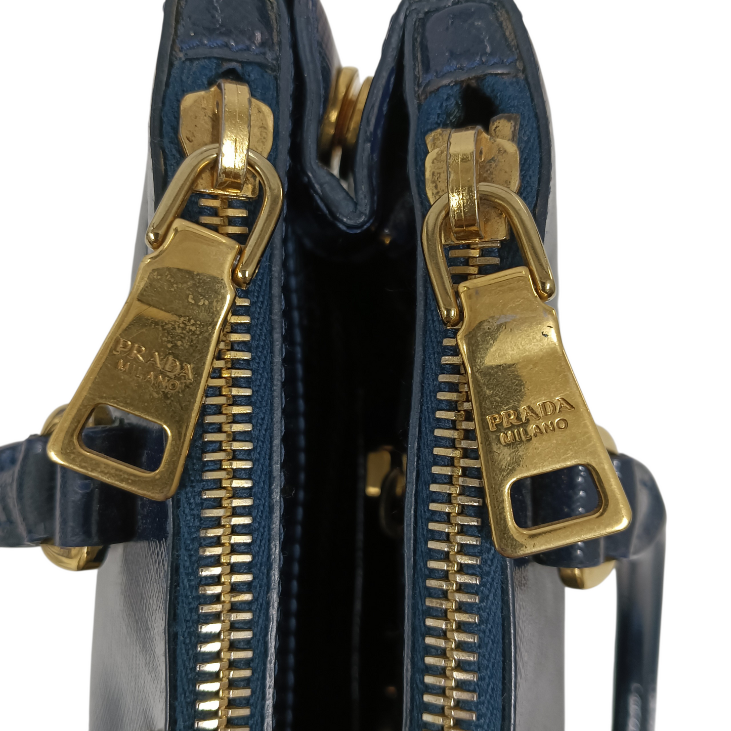 PRADA 2WAY Bag 1BA906 Navy