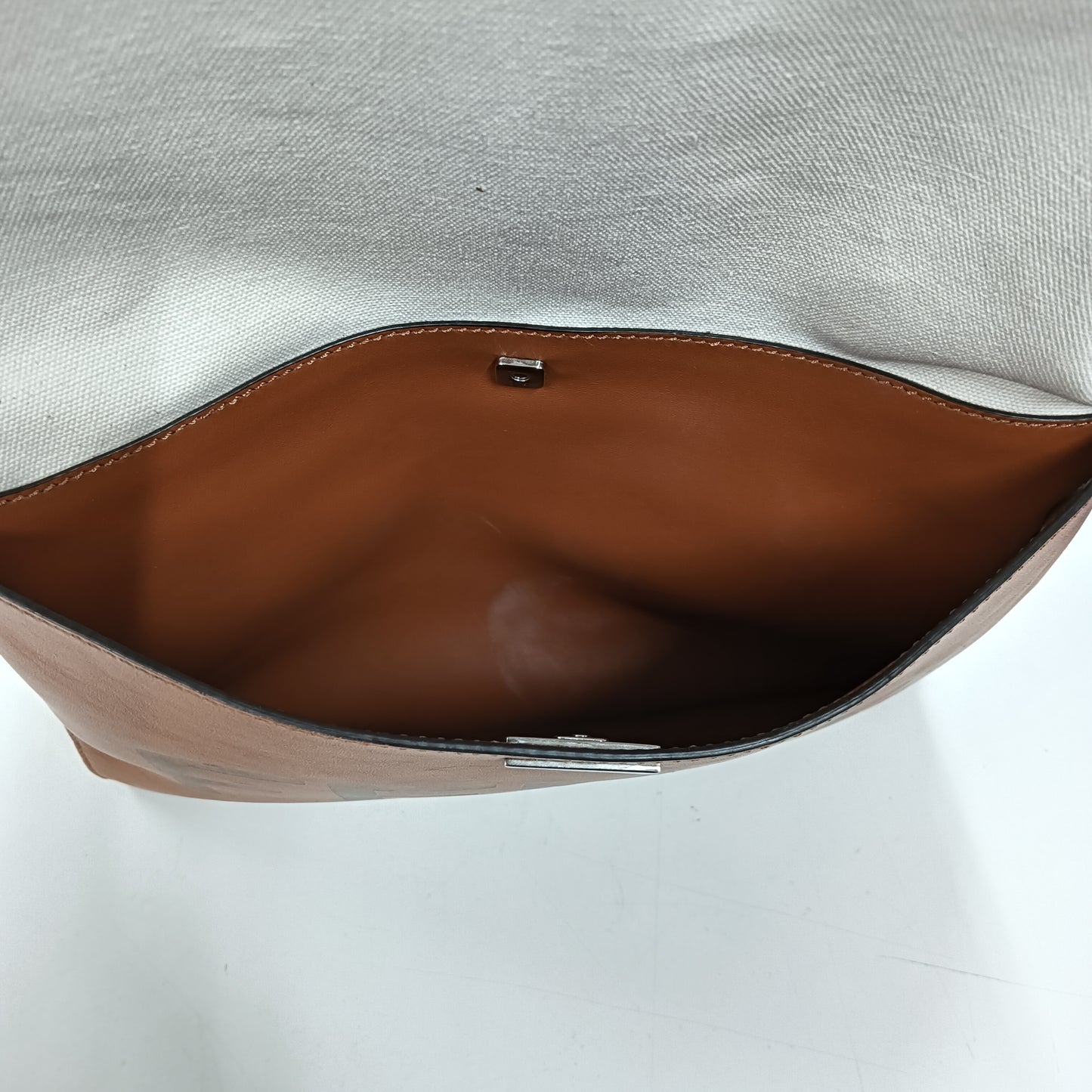FENDI Rucksack 7VZ053 Beige/Brown Stain/Scratch