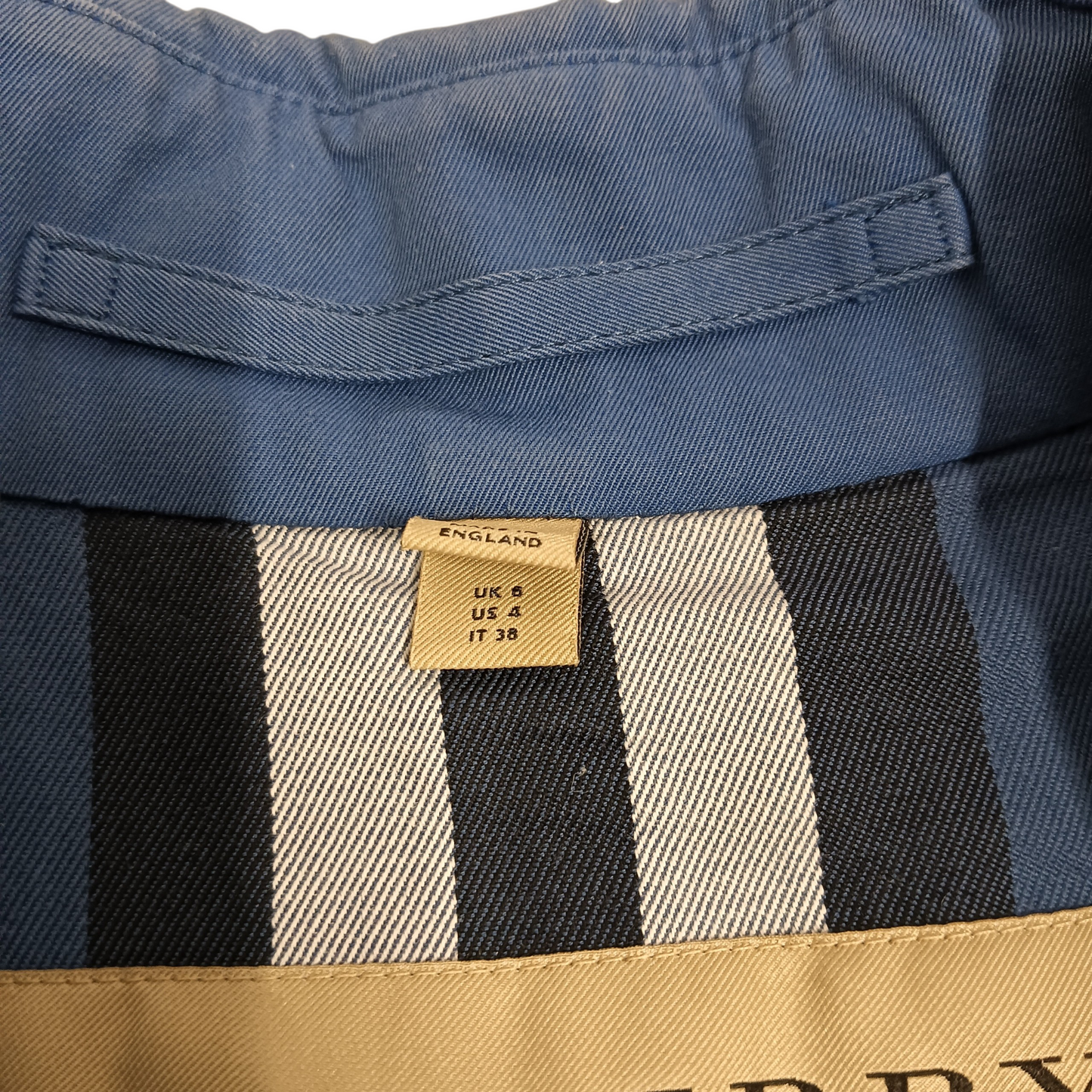 BURBERRY Coat 38 Lady's Blue