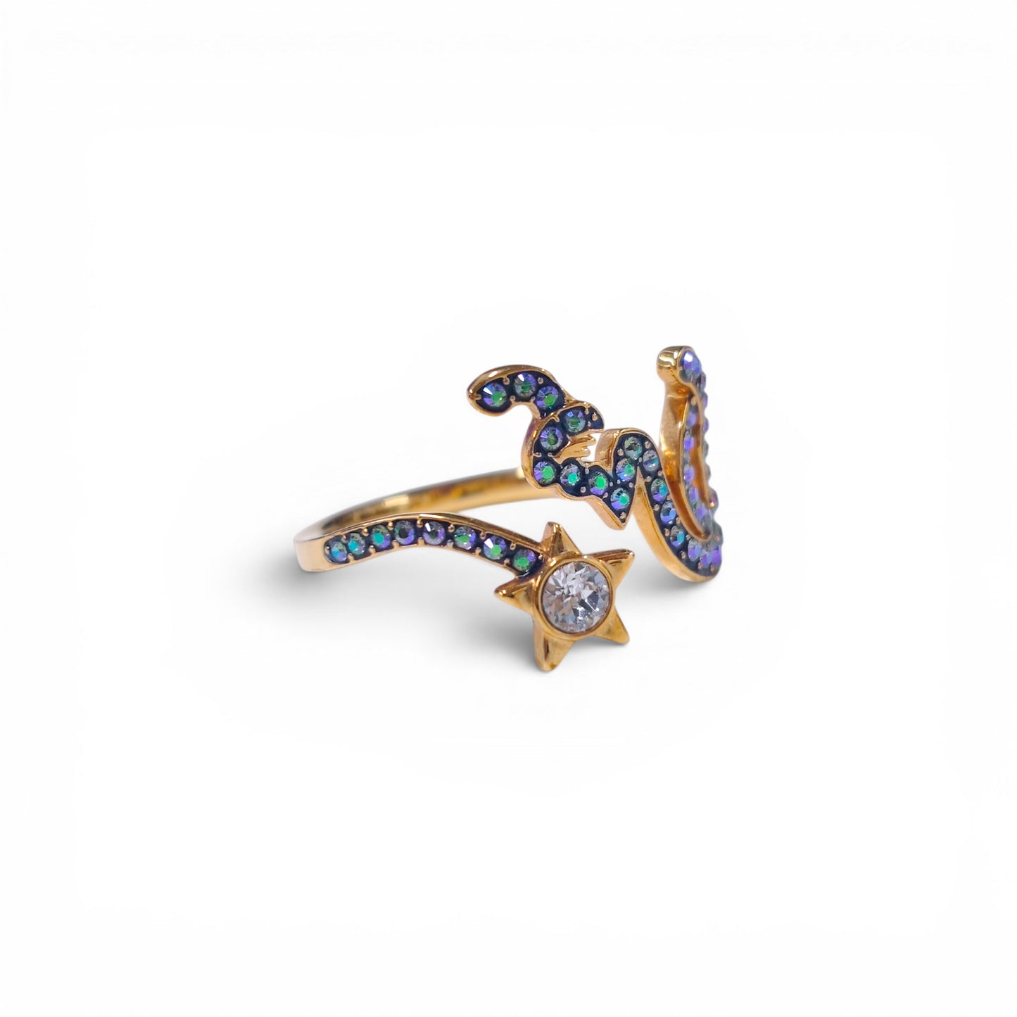 SWAROVSKI Ring Gold/Green 556672 Rank A