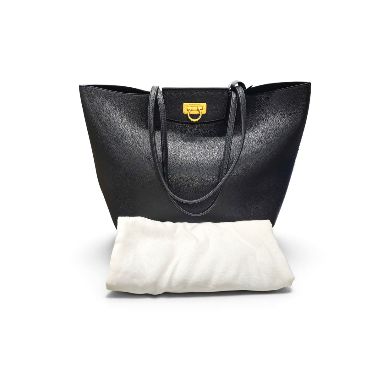 Salvatore Ferragamo Tote Bag AU-21/1376 Black Rank B
