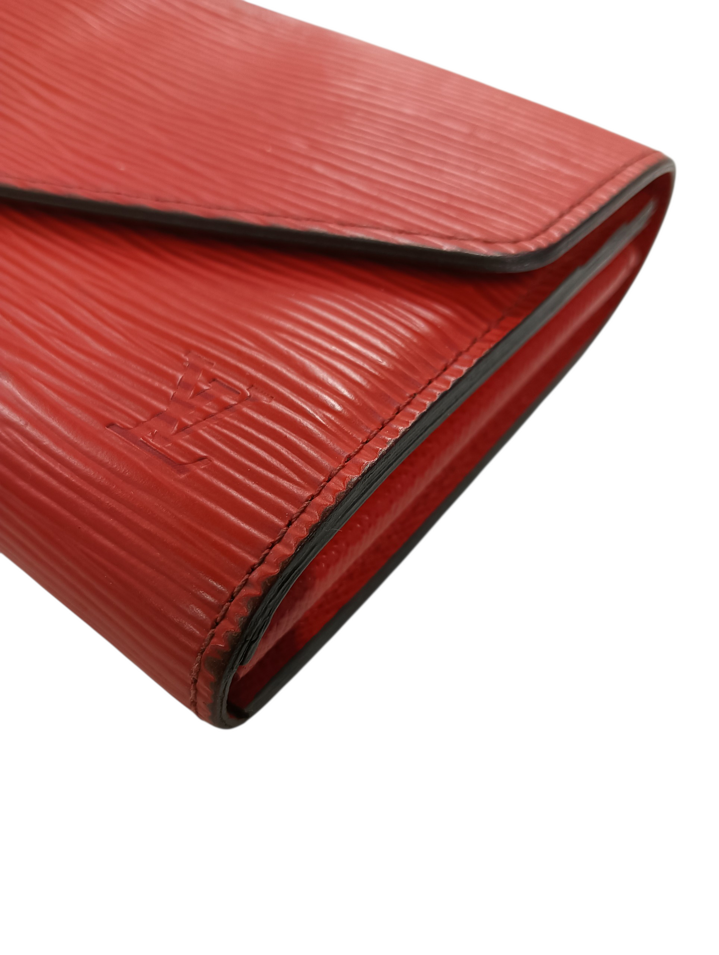 LOUIS VUITTON Long Wallet Epi M60584 Red CA3104