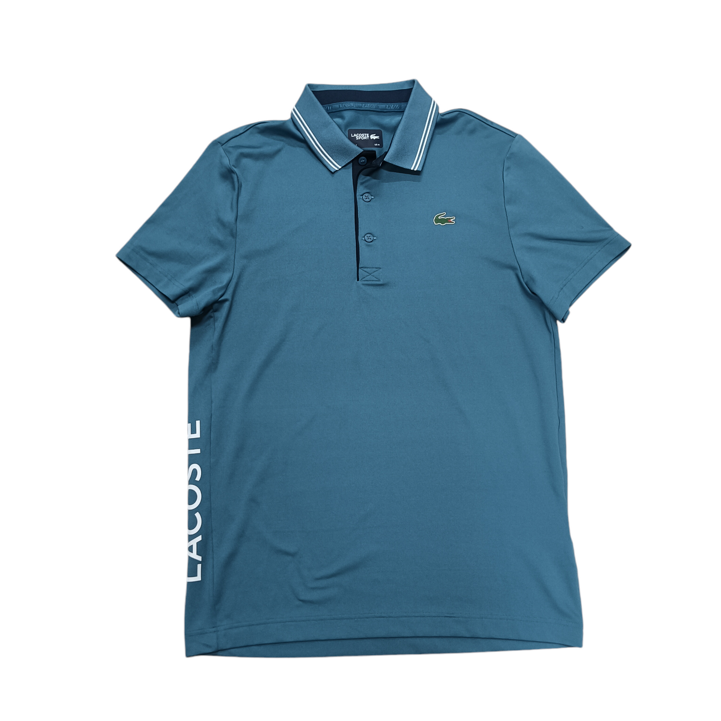 LACOSTE SPORT SHORT SLEEVE SHIRT MENS SIZE M BLUE