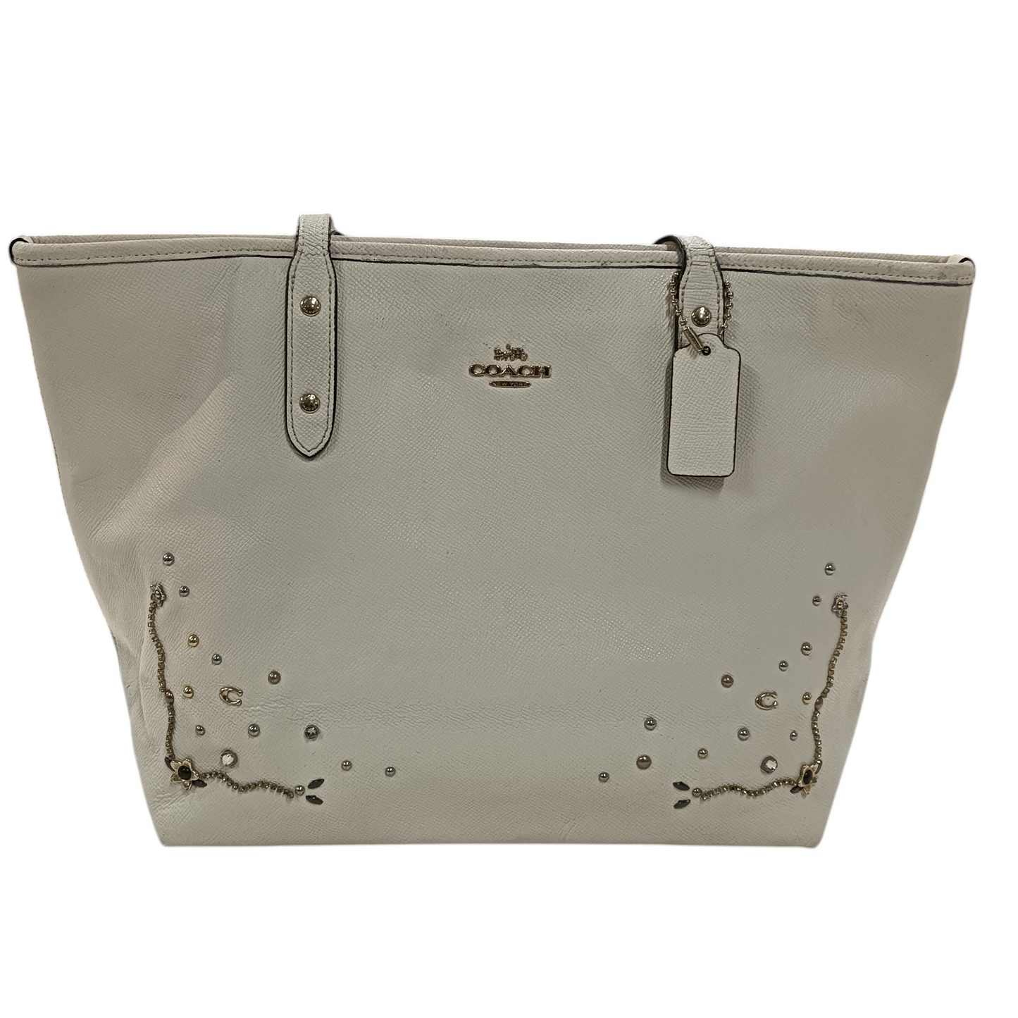 COACH TOTE BAG WHITE F66906