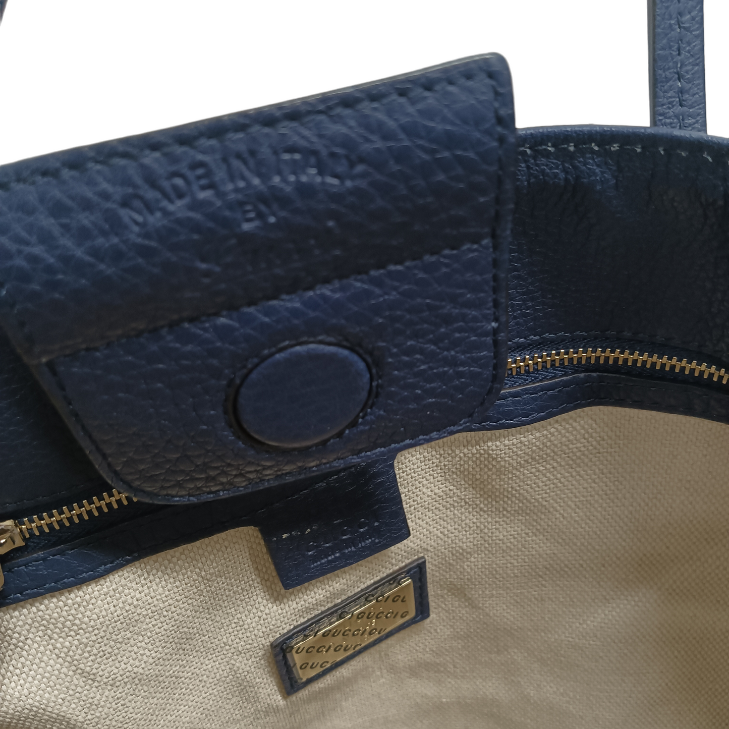 GUCCI Handbag Navy/Blue 358470 498879