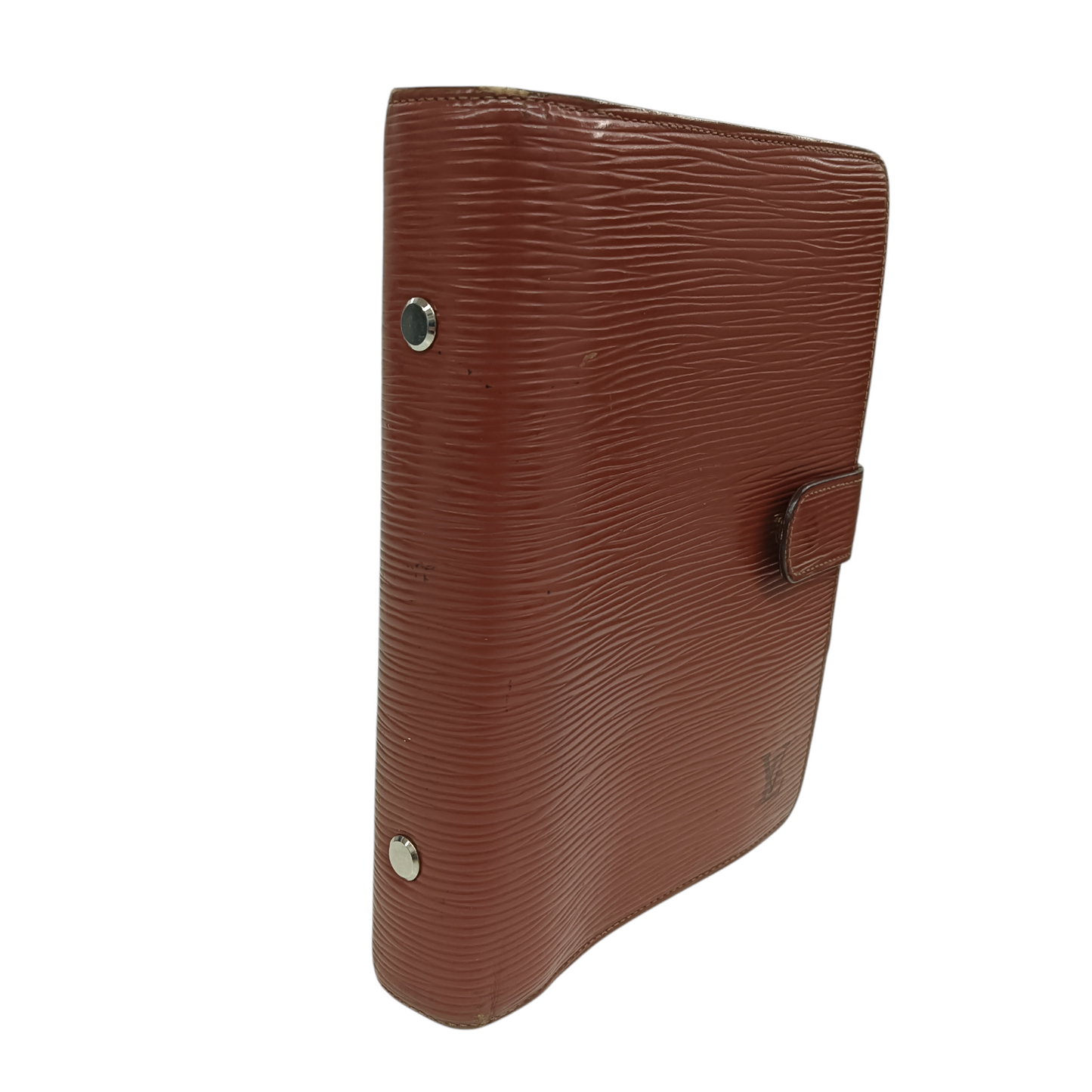 LOUIS VUITTON Notebook Cover Rank (CD) Brown*Damage SP0966
