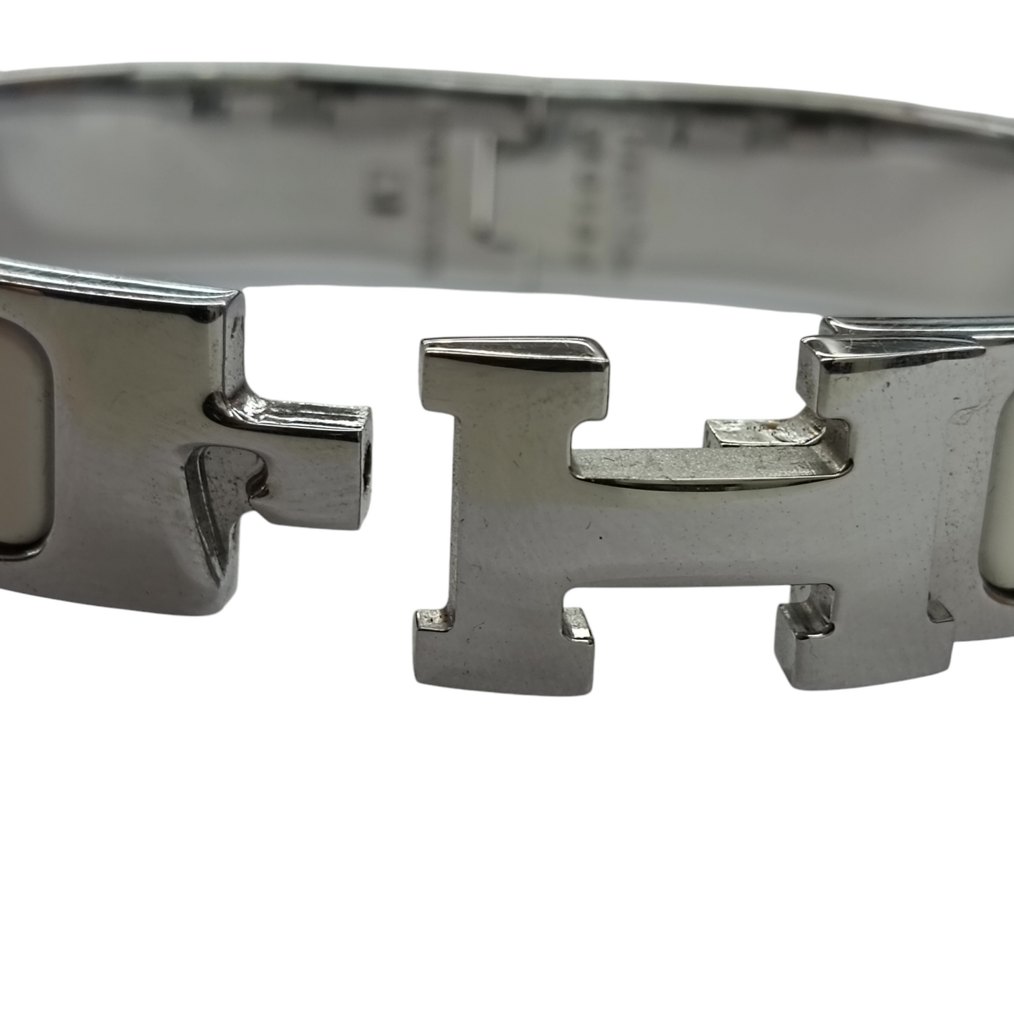 HERMES Bracelet Rank (B) Silver ST 0158