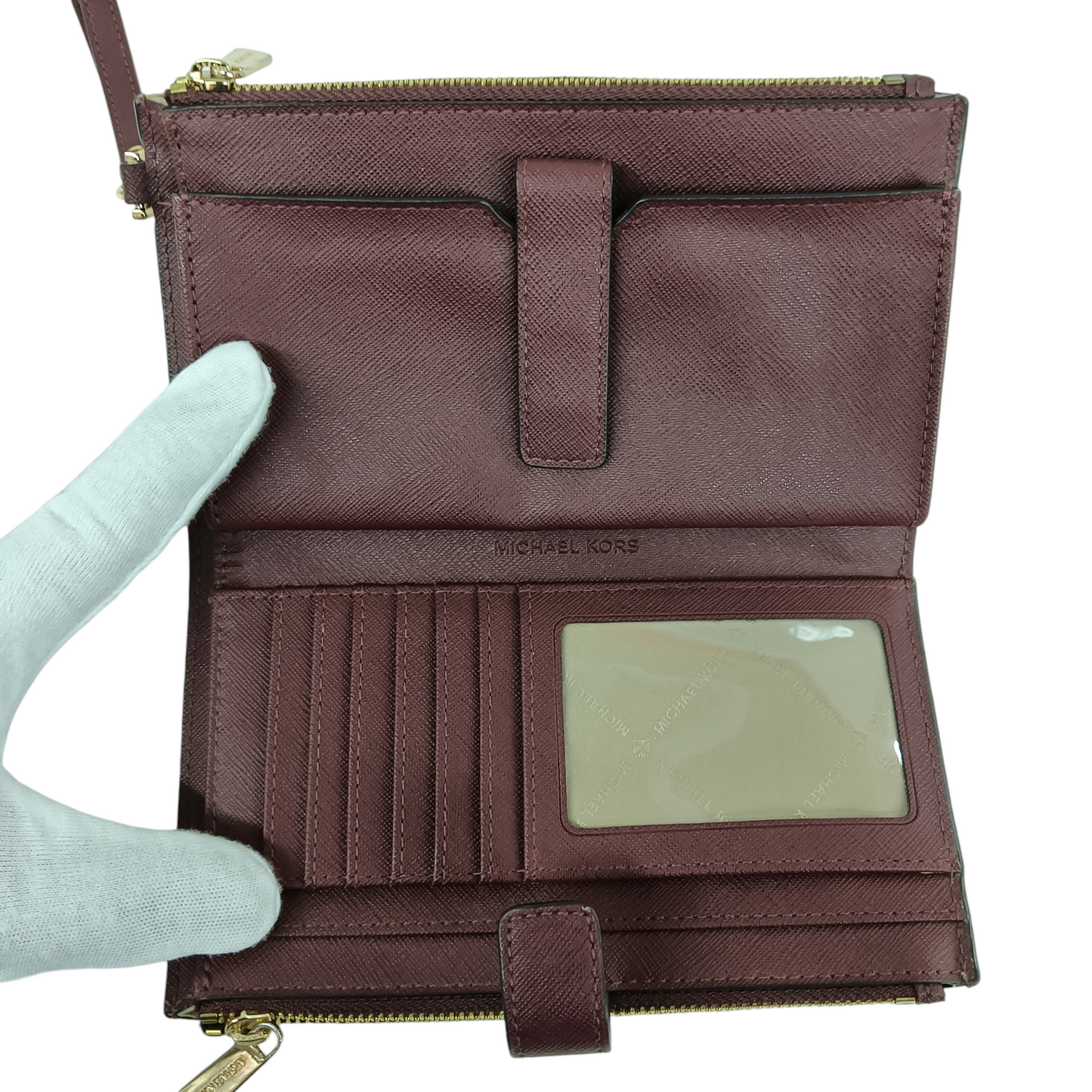 MICHAEL KORS Wallet 35F8GTVW0L Red *Stain