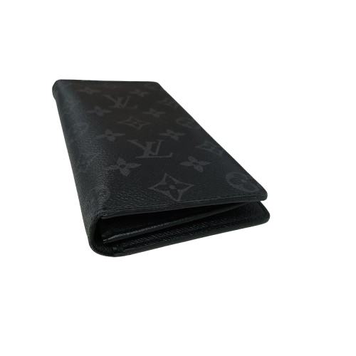 LOUIS VUITTON Long Wallet M61697 Black **Damage