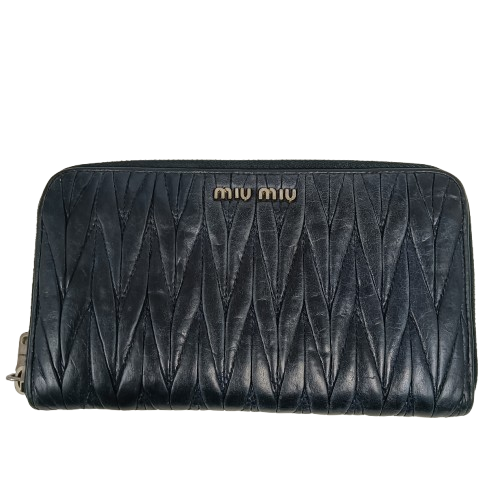 MIU MIU Wallet Navy **Scratch