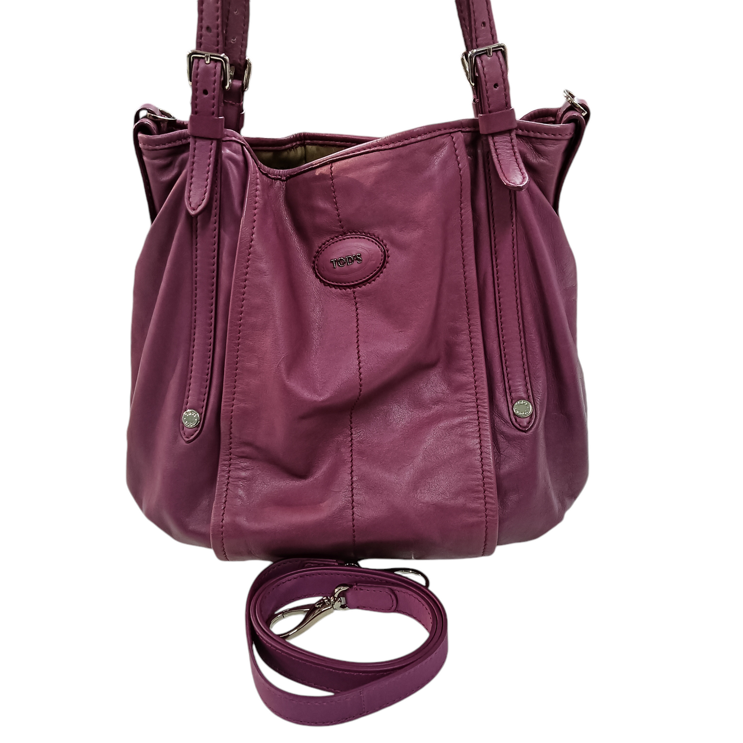 TOD'S 2WAY BAG PURPLE