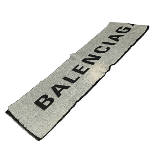 BALENCIAGA Scarf ARCHETYPE Gray/Light Gray PREFALL 17
