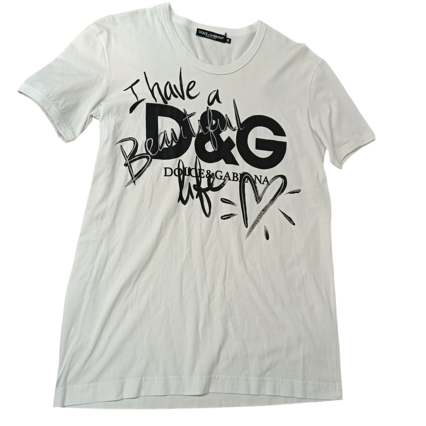 DOLCE & GABBANA T-shirt SIZE 40 Lady's White