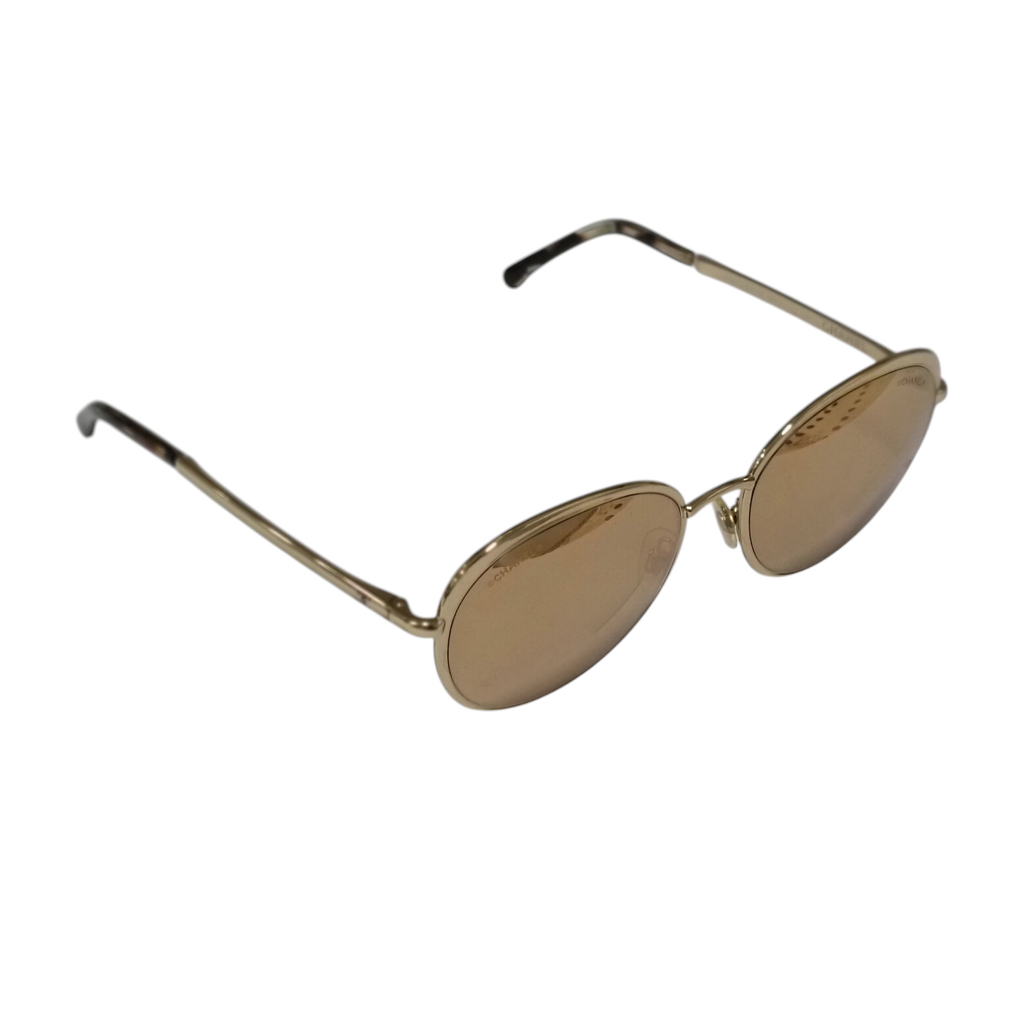 CHANEL Sunglasses Gold 4206