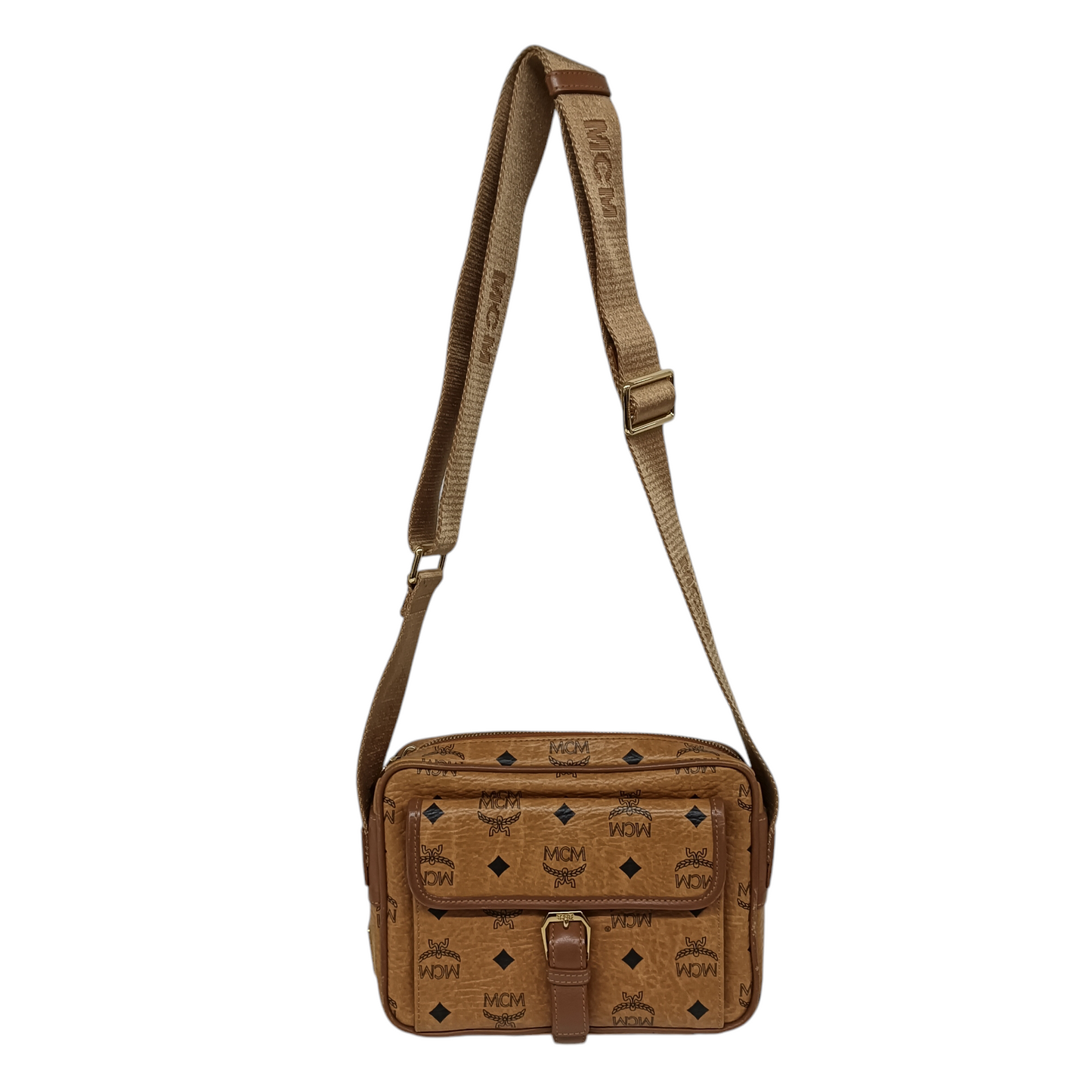 MCM Shoulder Bag MM2SVI05C0001 Rank BC Brown Scratch