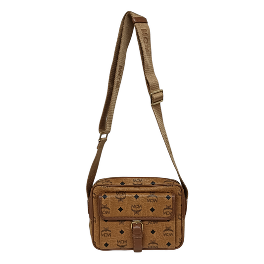 MCM Shoulder Bag MM2SVI05C0001 Rank BC Brown Scratch