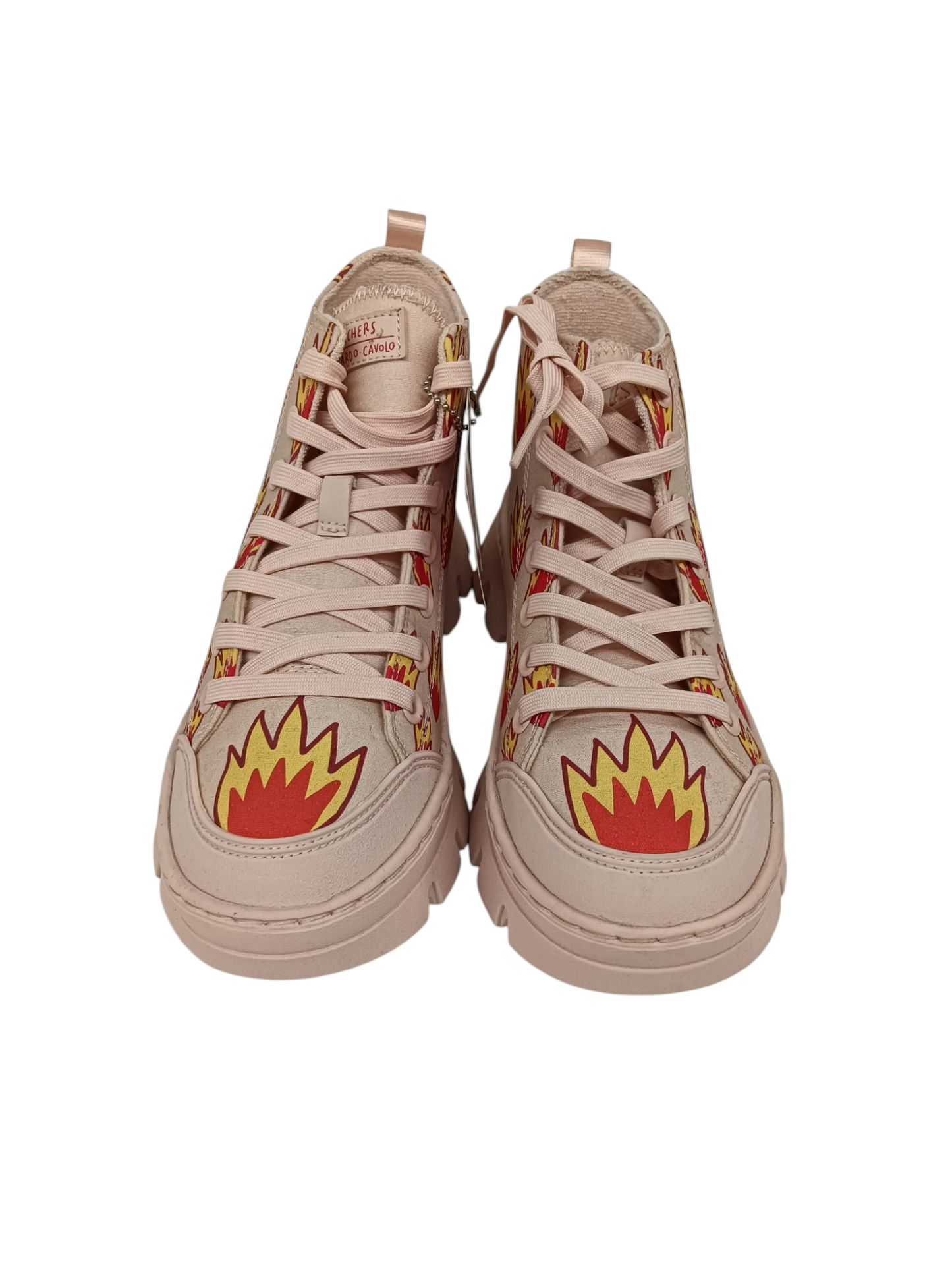 SKECHERS High Cut Sneaker 6us 177950 Lady's Pink Ricardo Cavolo