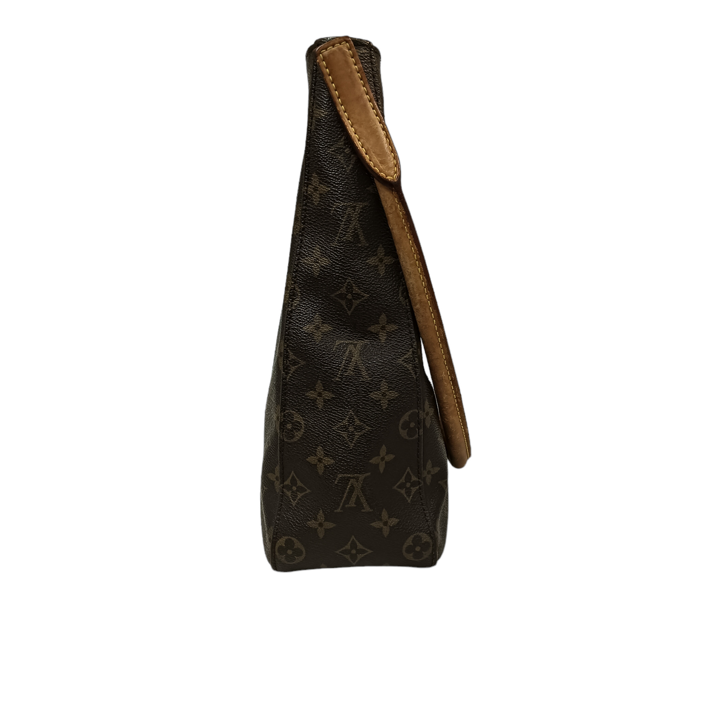 LOUIS VUITTON SHOULDER BAG MONOGRAM LOOPING M51146 BROWN STAIN MI0061