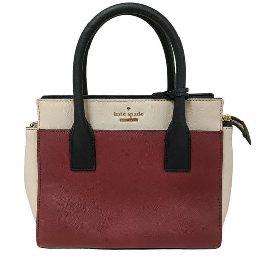 KATE SPADE 2WAY BAG PXRU6669 BROWN/BEIGE STAIN SCRATCH RANK (B)
