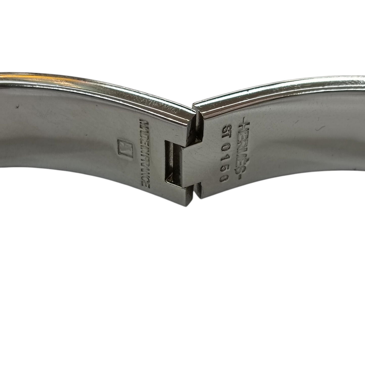 HERMES Bracelet Rank (B) Silver ST 0158