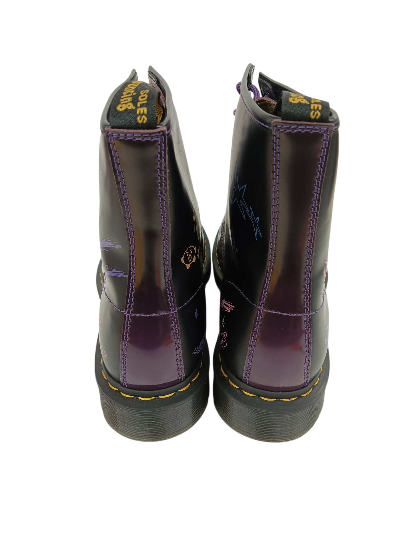 Dr.Martens Boots Size 46 30069511 BT21 Purple And Black