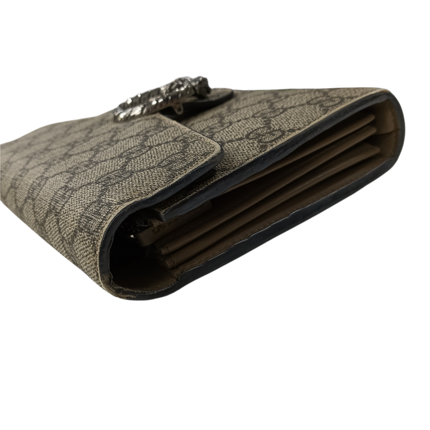 GUCCI Wallet GG Supreme Dionysus Chain Wallet Brown 401231