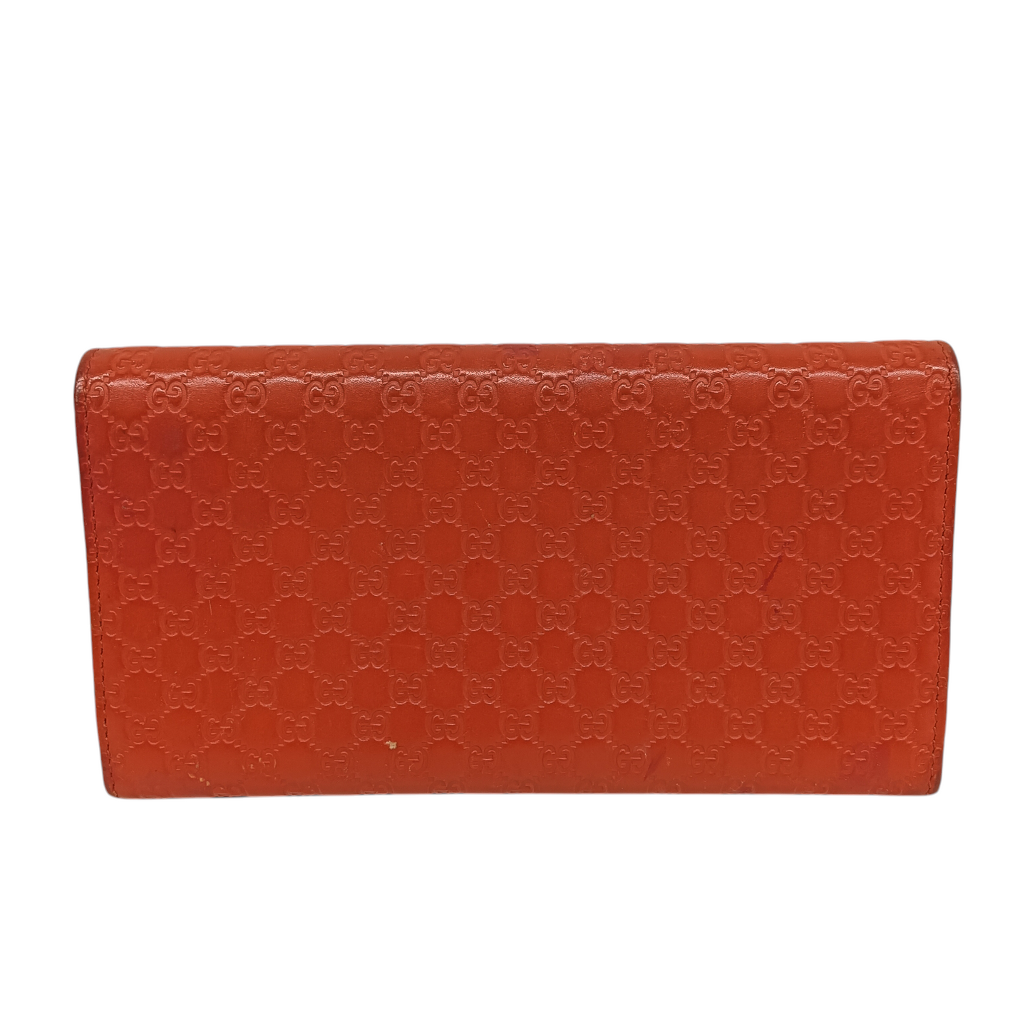 GUCCI Long Wallet 449396 Rank (C) Orange Damage/Stain 480199